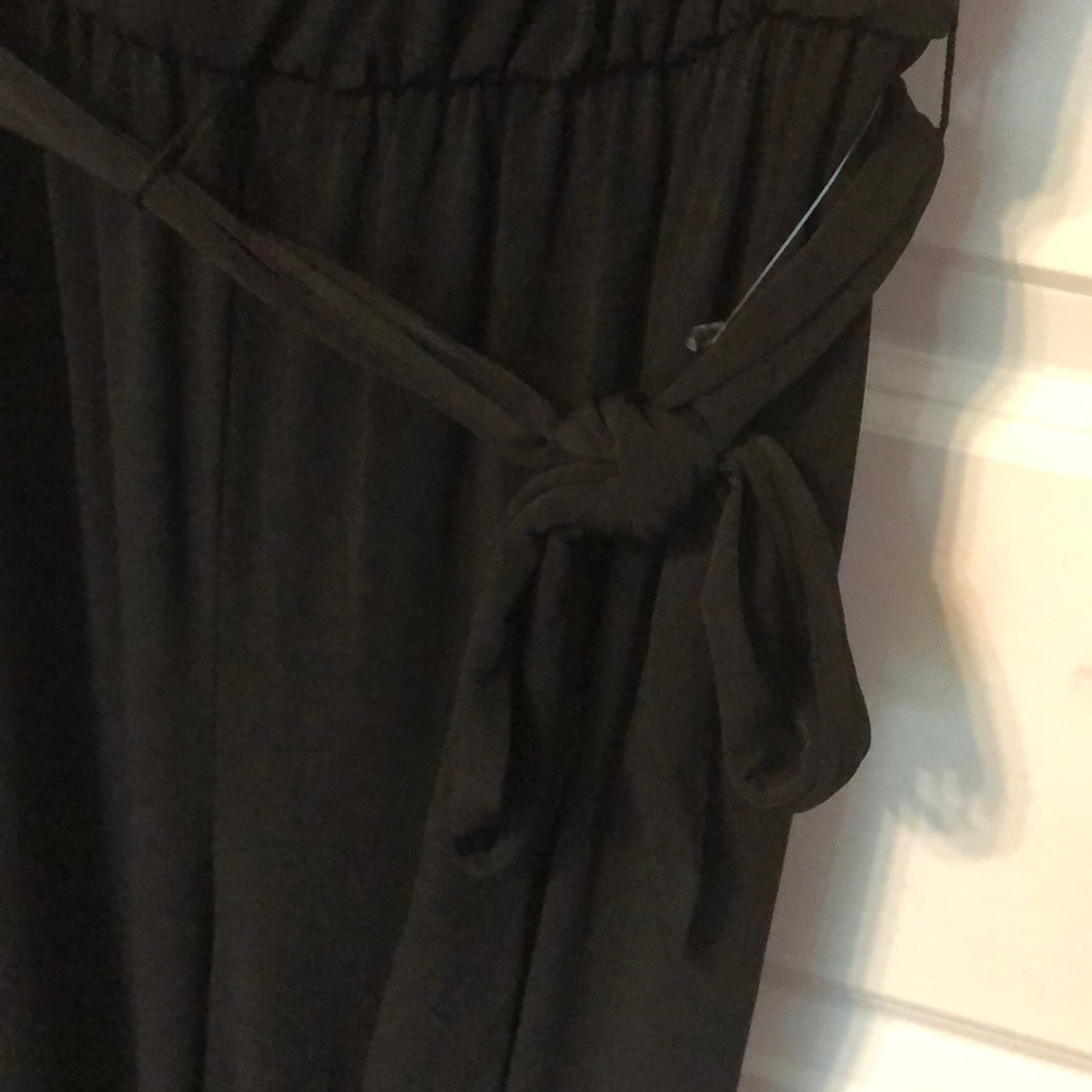 AB Studio lace trimmed sleeveless black jumpsuit - Picture 6 of 7